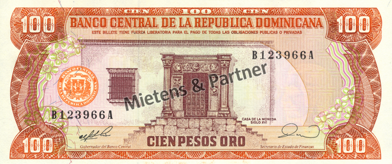 Dominikanische Republik (Republik) 100 Pesos Oro (04405)