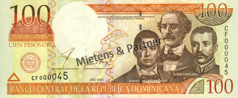 Dominikanische Republik (Republik) 100 Pesos Oro (04371)