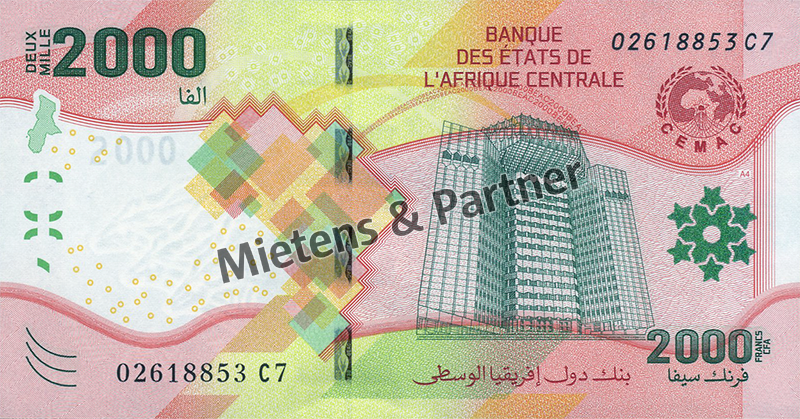 Zentralafrikanische Staaten (Währungsraum) 2.000 Francs (66301)