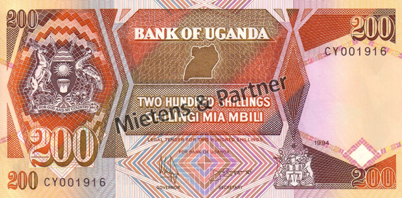 Uganda (Republik) 200 Shillings (03618)