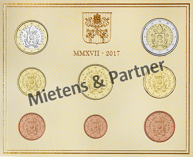 Vatikanstadt (Absolute Wahlmonarchie) 1, 2, 5, 10, 20, 50 Euro Cent, 1, 2 Euro (49667)