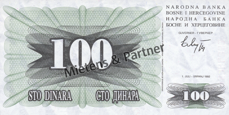 Bosnien und Herzegowina (Bundesrepublik) 100 Dinara (03066)