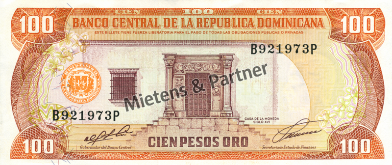 Dominikanische Republik (Republik) 100 Pesos Oro (04406)