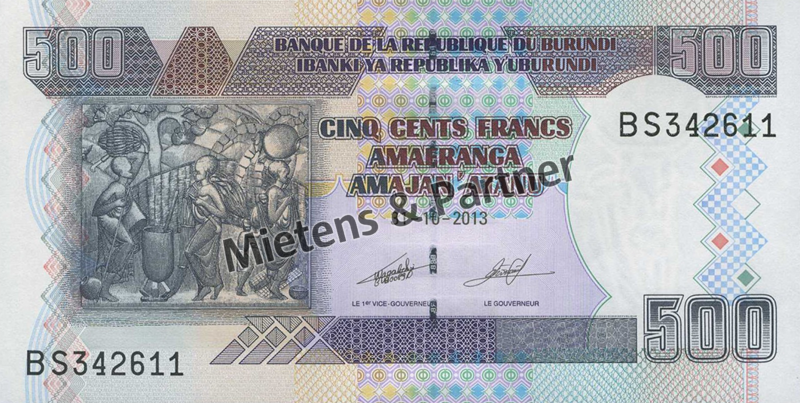 Burundi (Republik) 500 Francs (43937)