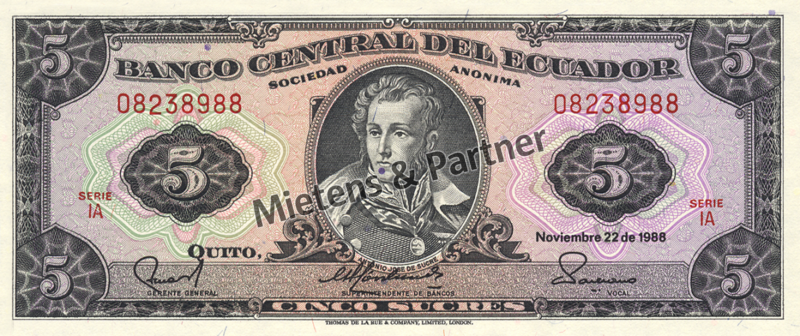 Ecuador (Republik) 5 Sucres (04642)