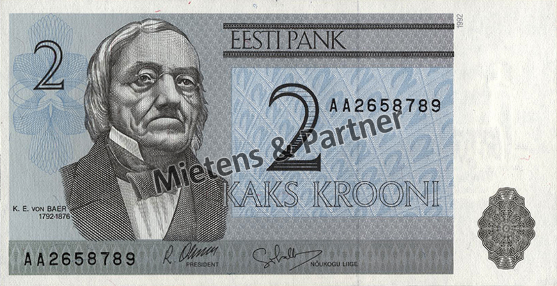 Estland (Parlamentarische Republik) 2 Krooni (02494)