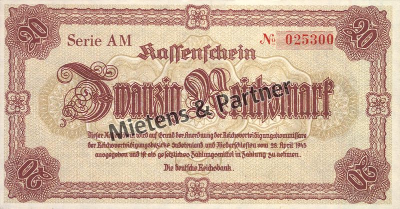Deutschland (Drittes Reich) 20 Reichsmark (62190)