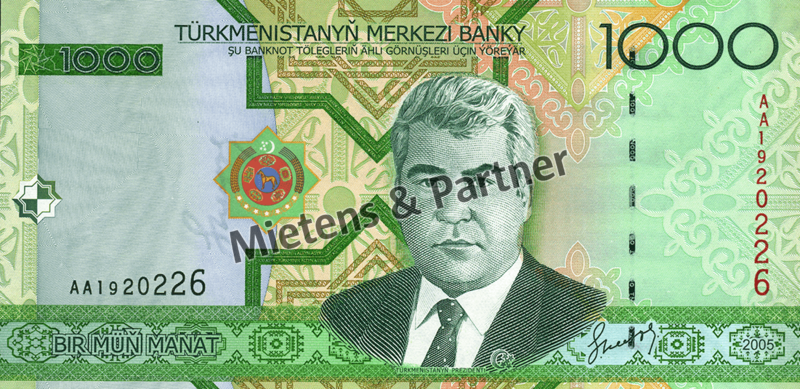 Turkmenistan (Republik) 1.000 Manat (02877)