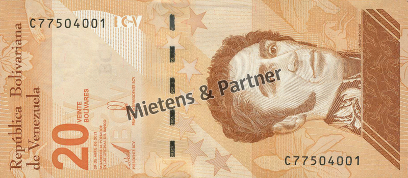 Venezuela (Bolivarische Republik) 20 Bolivares Digitales (67693)