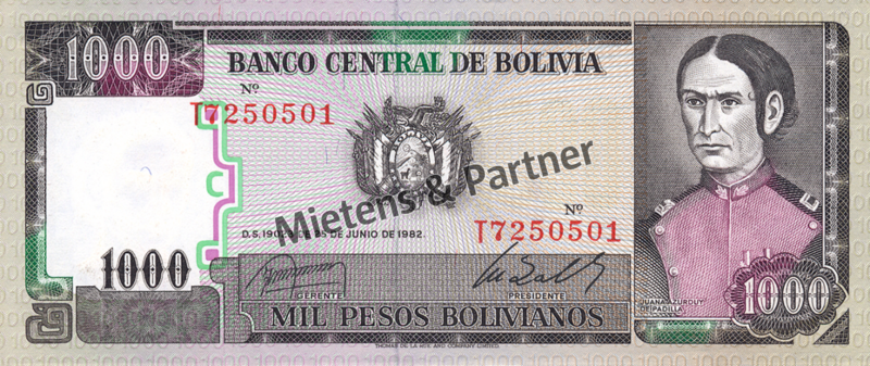 Bolivia (Republic) 1.000 Pesos Bolivianos (04776)