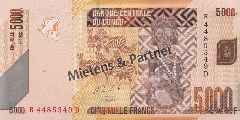 Congo (Democratic Republic) 5.000 Francs (40227)