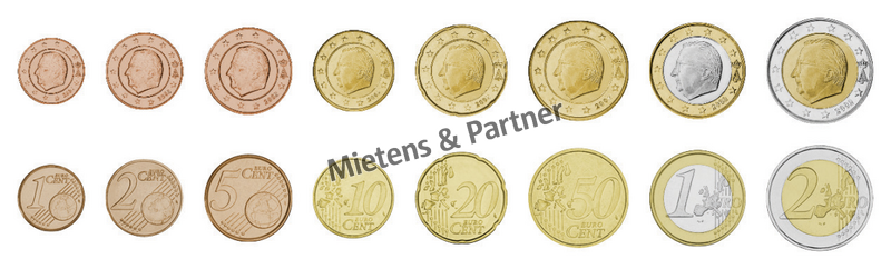 Belgium (Kingdom) 1, 2, 5, 10, 20, 50 Euro Cent, 1, 2 Euro (06020)