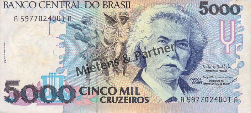 Brazil (Federal Republic) 5.000 Cruzeiros (04727)