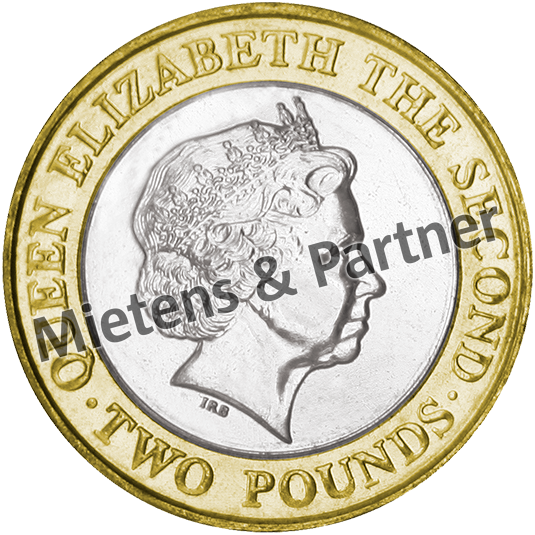 Jersey (British Crown Dependency) 2 Pounds (07758)