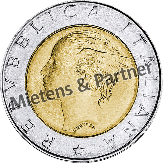 Italy (Parliamentary Republic) 500 Lire (63567)