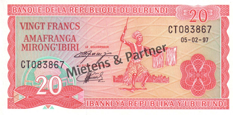 Burundi (Republic) 20 Francs (03524)