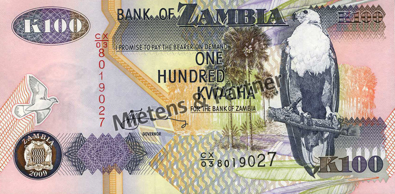 Zambia (Third Republic) 100 Kwacha (28030)