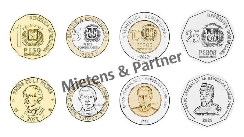 Dominican Republic (Republic) 1, 5, 10, 25 Pesos (67727)
