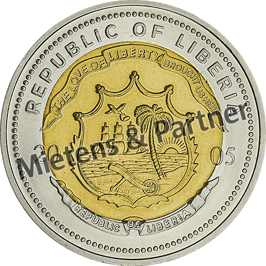 Liberia (Republic) 5 Dollars (10049)