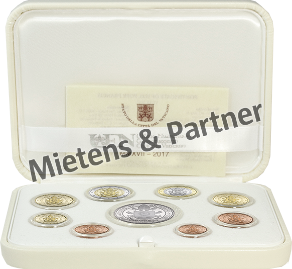 Vatican City State (Absolute Elective Monarchy) 1, 2, 5, 10, 20, 50 Euro Cent, 1, 2, 20 Euro (63581)