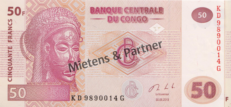 Congo (Democratic Republic) 50 Francs (40343)