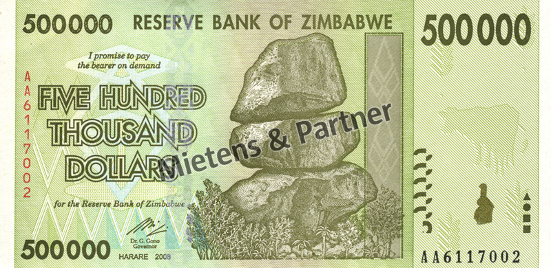 Zimbabwe (Republic) 500.000 Dollars (03824)