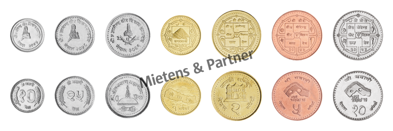 Nepal (Democratic Federal Republic) 10, 25, 50 Paise, 1, 2, 5, 10 Rupees (12319)