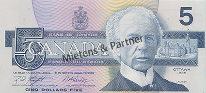 Canada (Parliamentary Monarchy) 5 Dollars (40666)