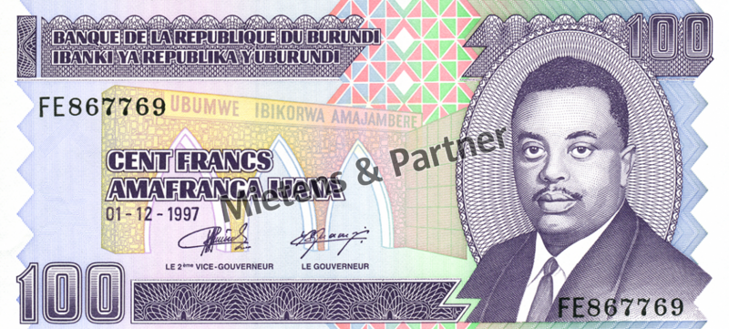 Burundi (Republic) 100 Francs (03537)