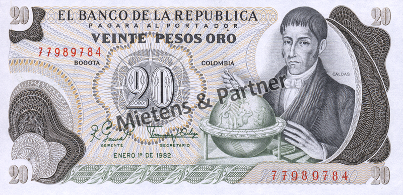 Colombia (Republic) 20 Pesos Oro (04540)