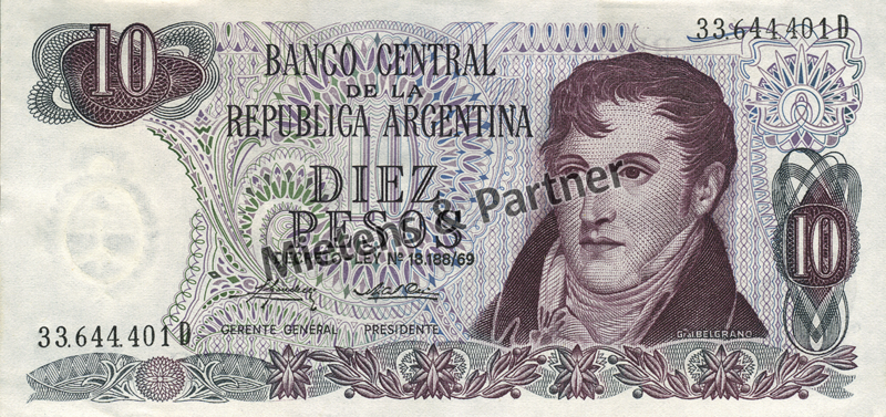 Argentina (Republic) 10 Pesos (04849)