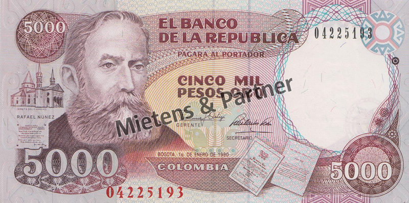 Colombia (Republic) 5.000 Pesos Oro (40973)