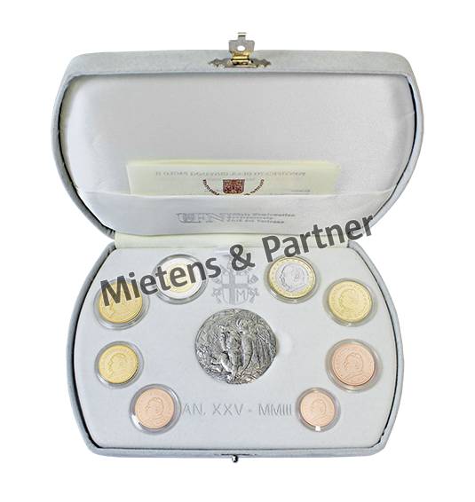 Vatican City State (Absolute Elective Monarchy) 1, 2, 5, 10, 20, 50 Euro Cent, 1, 2 Euro (51199)