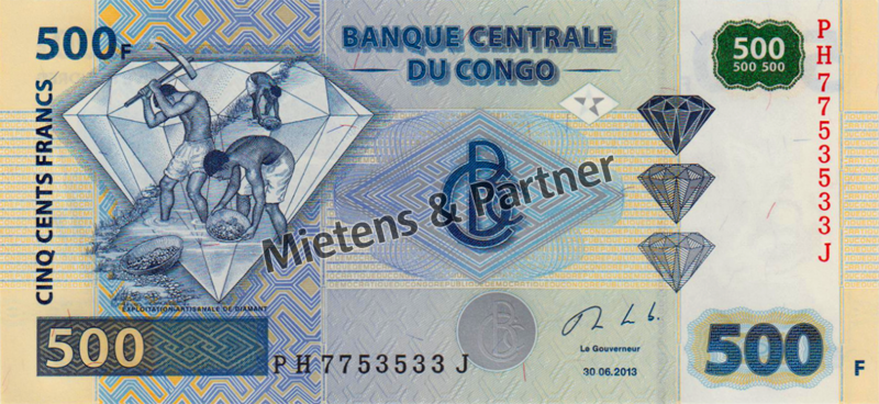 Congo (Democratic Republic) 500 Francs (51386)