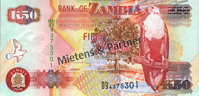 Zambia (Third Republic) 50 Kwacha (03800)