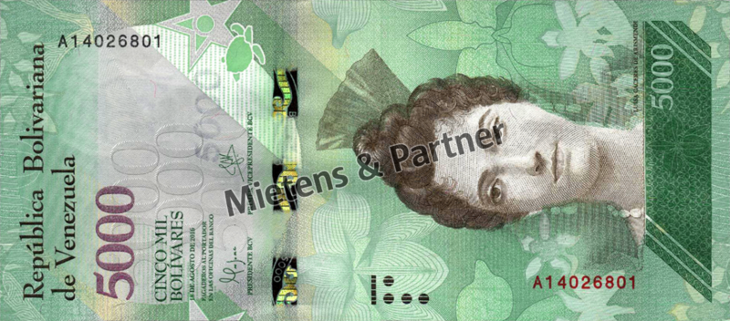 Venezuela (Bolivarian Republic) 5.000 Bolivares (43426)