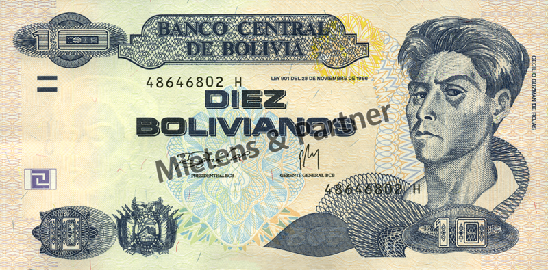Bolivia (Republic) 10 Bolivianos (25698)