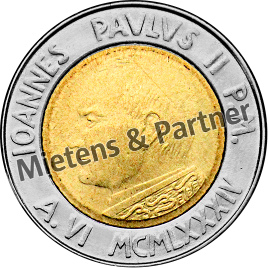 Vatican City State (Absolute Elective Monarchy) 500 Lire (08382)