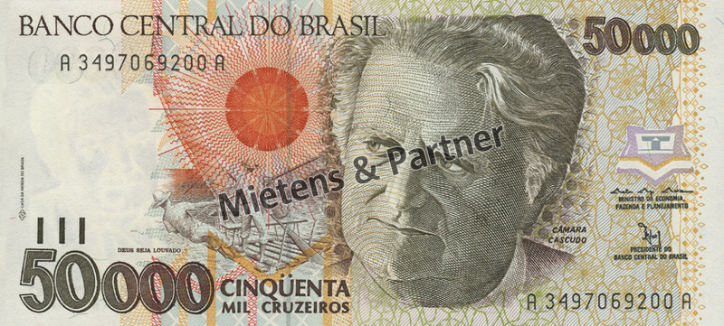 Brazil (Federal Republic) 50.000 Cruzeiros (04743)