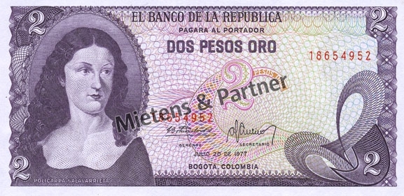 Colombia (Republic) 2 Pesos Oro (04549)