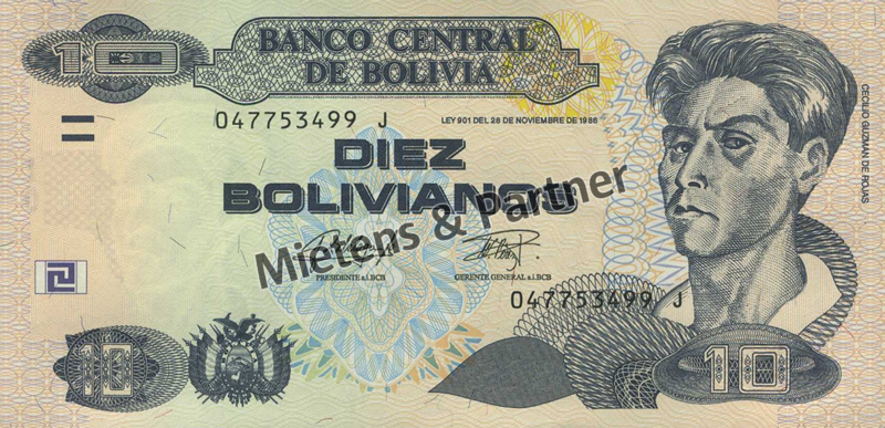 Bolivia (Republic) 10 Bolivianos (45933)