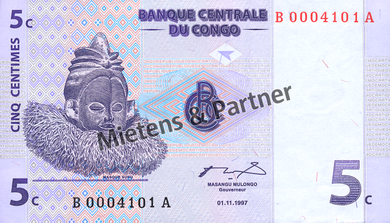 Congo (Democratic Republic) 5 Centimes (03427)