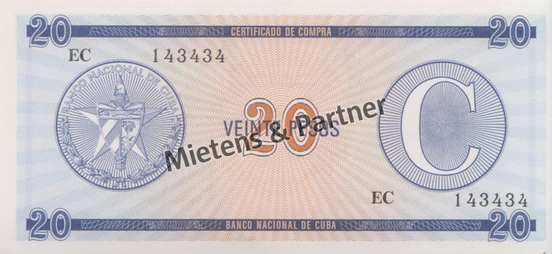 Cuba (Republic) 20 Pesos (40493)