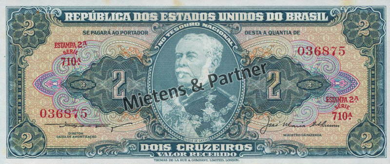 Brazil (Federal Republic) 2 Cruzeiros (54402)