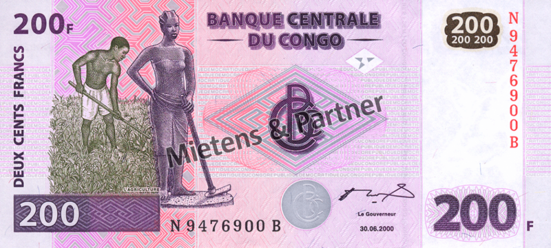 Congo (Democratic Republic) 200 Francs (03433)