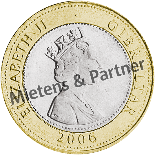 Gibraltar (British Overseas Territory) 2 Pounds (08180)