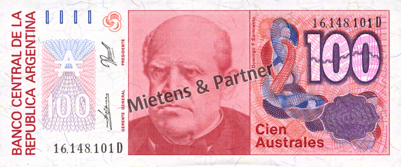 Argentina (Republic) 100 Australes (04833)