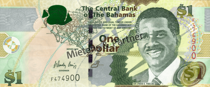 Bahamas (Parliamentary Monarchy) 1 Dollar (04337)