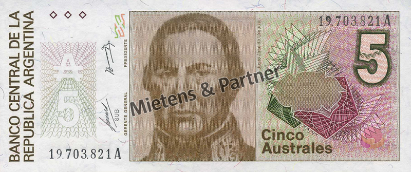 Argentina (Republic) 5 Australes (65255)