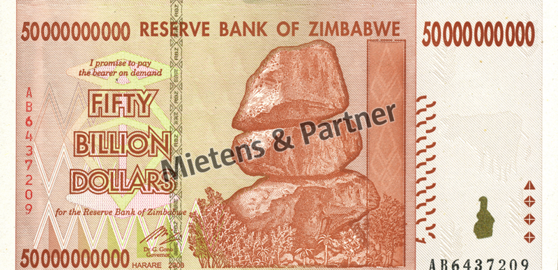 Zimbabwe (Republic) 50 Billion Dollars (03848)